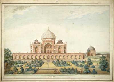 Mausoleum of Humayun, Delhi, in 1820 by Unbekannt Unbekannt